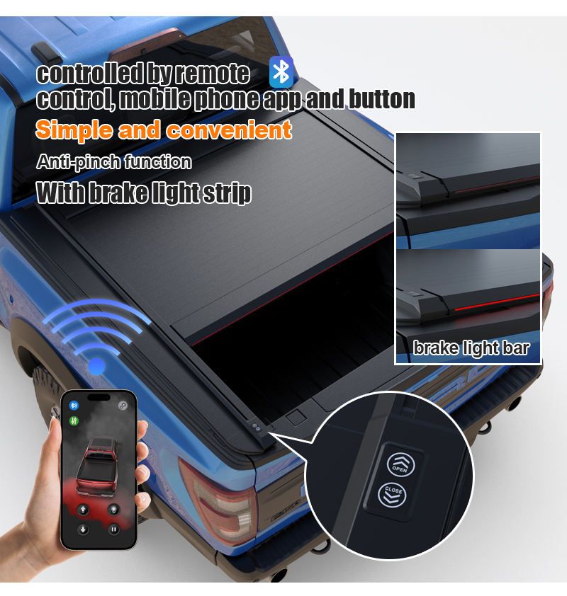 Electric Tonneau Cover with LED - Ford F150 Lobo