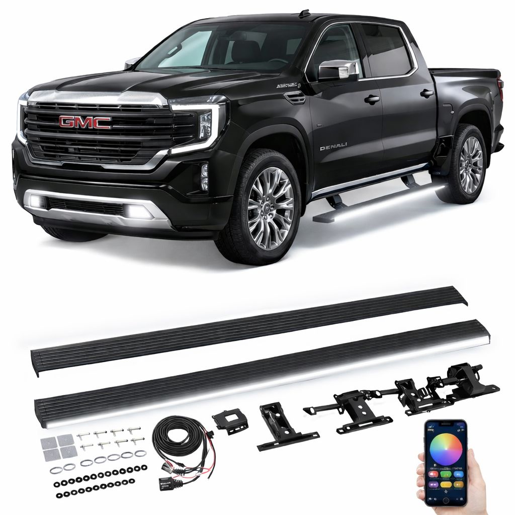 Electric Side Steps LED - GMC Sierra Denali