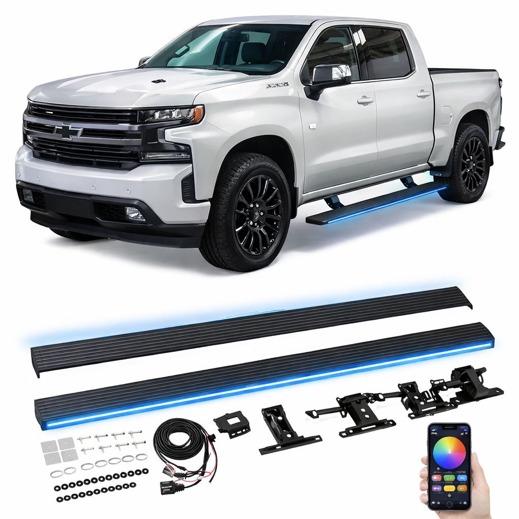 Electric Side Steps LED - Chevrolet Silverado Cheyenne