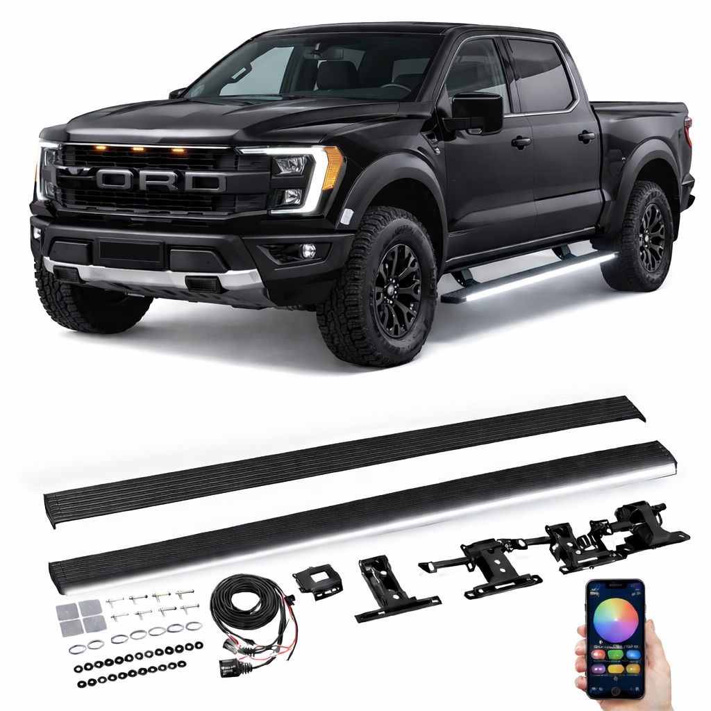 Electric Side Steps LED - Ford F150 Lobo Raptor