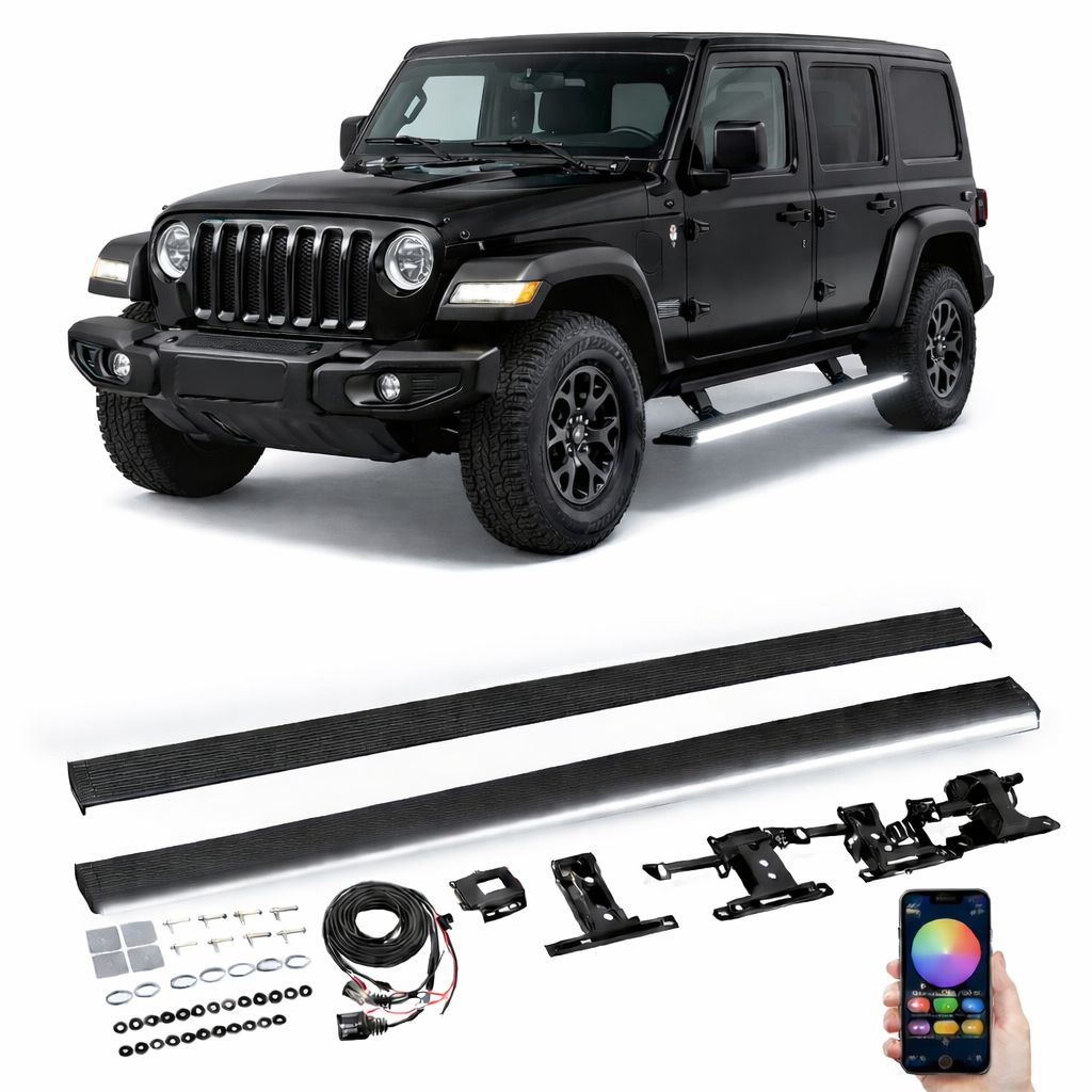 Electric Side Steps LED - Jeep