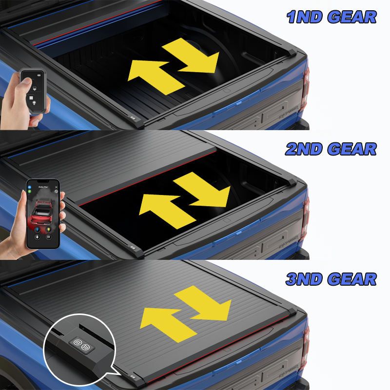 Electric Tonneau Cover with LED - Toyota Tundra