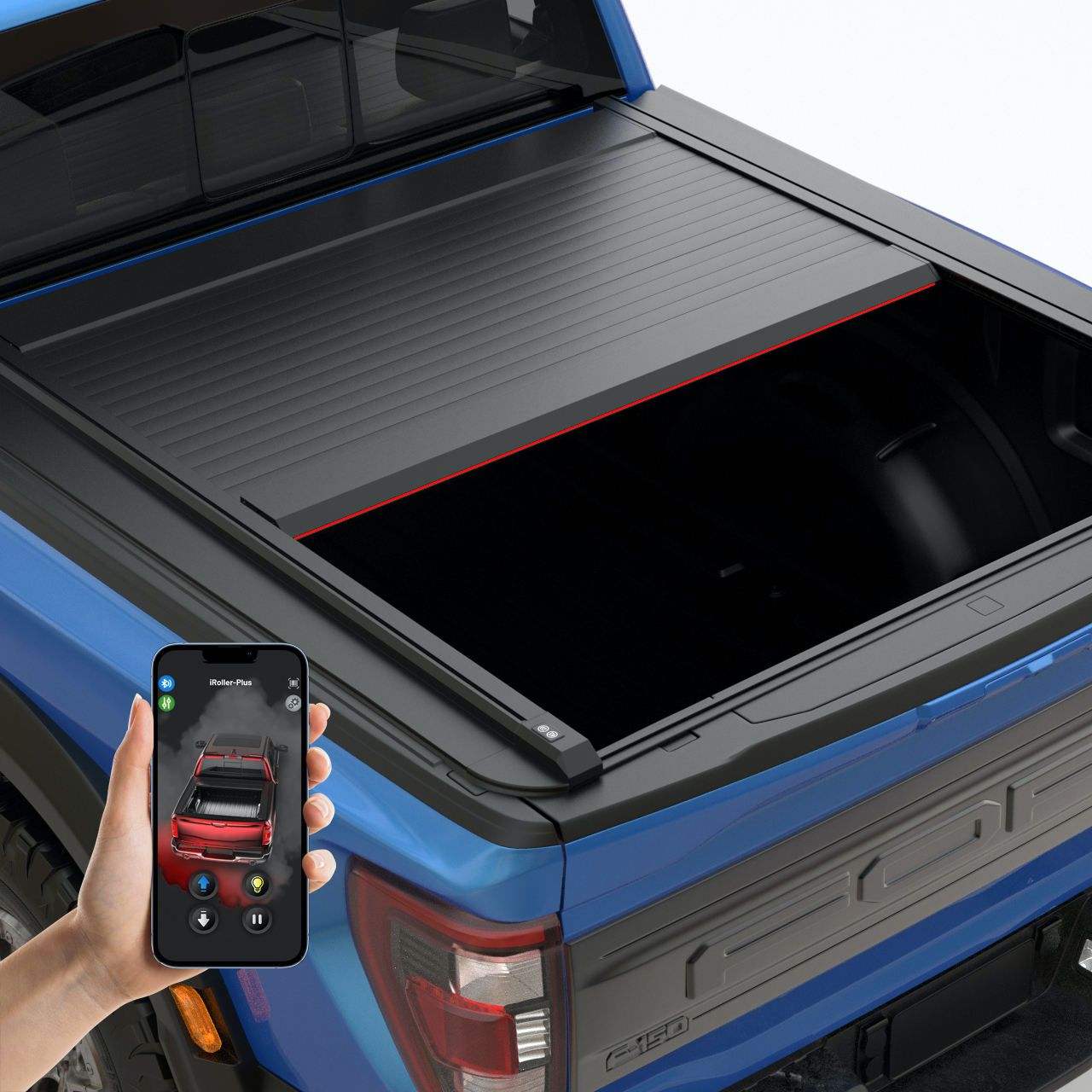Electric Tonneau Cover with LED - Ford F150 Lobo